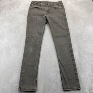 Levi's 511 Jeans Mens 32x34 Gray Slim Fit Faded Stretch Denim Pants
